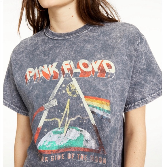Junk Food NWT Pink Floyd Cropped Graphic T-Shirt - Picture 3 of 3